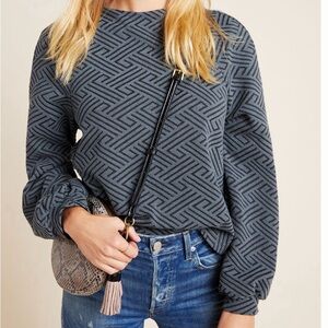 Anthropologie Westerly Geometric Pullover